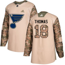 #18 Robert Thomas Camo Authentic 2017 Veterans Day Stitched Hockey Jersey
