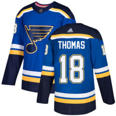 #18 Robert Thomas Blue Home Authentic Stitched Hockey Jersey