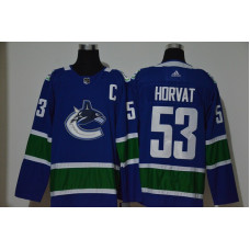 #53 Bo Horvat NEW Blue With C Patch Stitched