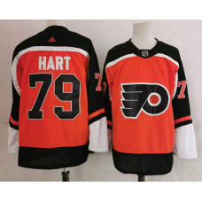#79 Carter Hart Orange 2020-21 Stitched Jersey