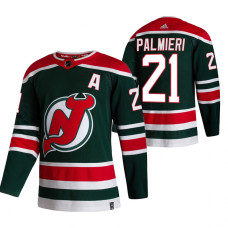 #21 Kyle Palmieri Green 2020-21 Reverse Retro Alternate Jersey