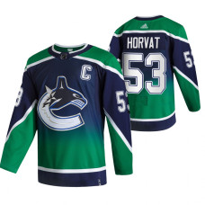 #53 Bo Horvat Green 2020-21 Reverse Retro Alternate Jersey