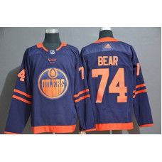 #74 Ethan Bear Navy Blue Stitched Jersey