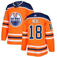 #18 James Neal Orange Home Authentic Stitched Jersey
