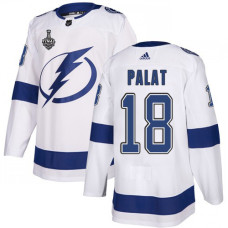 #18 Ondrej Palat White Road Authentic 2020 Stanley Cup Final Stitched Jersey