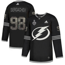 #98 Mikhail Sergachev Black Authentic Classic 2020 Stanley Cup Final Stitched Jersey