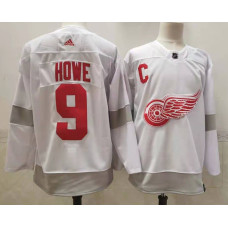 #9 Gordie Howe White 2020-21 Alternate Authentic Player Jersey