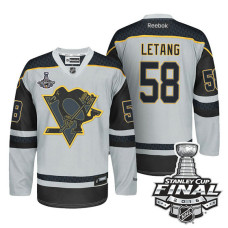 Kris Letang #58 Gray 2016 Stanley Cup Finals Jersey