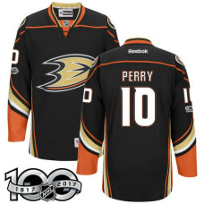 #10 Corey Perry Black 2017 Anniversary Patch Player Jersey