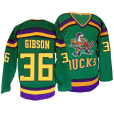 #36 John Gibson Green Premier Ice Hockey Throwback Jersey