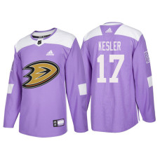 #17 Ryan Kesler Purple Hockey Fights Cancer Authentic Jersey