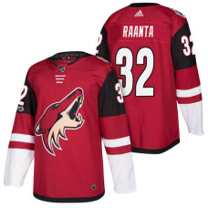 #32 Antti Raanta Maroon 2018 New Season Home Authentic Jersey With Anniversary Patch