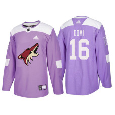 #16 Max Domi Purple Hockey Fights Cancer Authentic Jersey