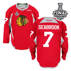 Brent Seabrook #7 Red 2015 Stanley Cup Practice Jersey