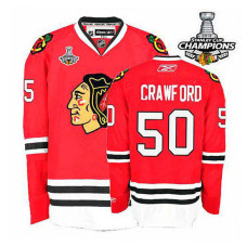 Corey Crawford #50 Red 2013 Stanley Cup Jersey