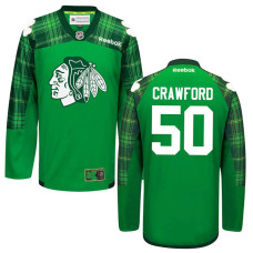 Corey Crawford #50 Green St. Patrick's Day Jersey