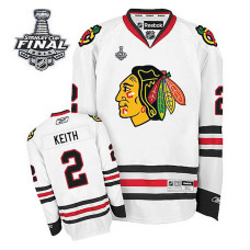 Duncan Keith #2 White 2015 Stanley Cup Away Jersey