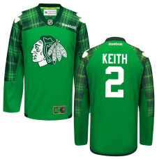 Duncan Keith #2 Green St. Patrick's Day Jersey