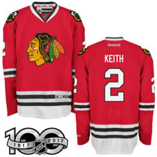 #2 Duncan Keith Red 100 Greatest Player Jersey