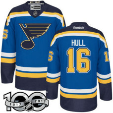 #16 Brett Hull Blue 100 Greatest Player Jersey