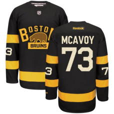 #73 Charlie McAvoy Black Hockey Alternate Premier Jersey