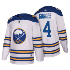 #4 Josh Gorges White 2018 Winter Classic Authentic Jersey