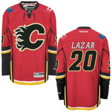 #20 Curtis Lazar Red Hockey Home Premier Jersey