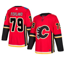 #79 Red Authentic Home Micheal Ferland Jersey