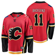 #11 Breakaway Player Mikael Backlund Jersey Red