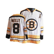 Cam Neely #8 White Throwback Jersey