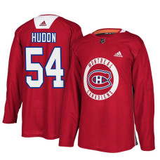 #54 Charles Hudon Red Practice Jersey