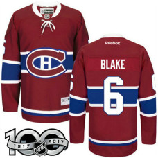 #6 Toe Blake Red 100 Greatest Player Jersey