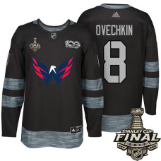 #8 Alex Ovechkin Black 2017 Stanley Cup Final 100th Classic Limited Fashion Jersey