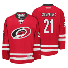 #21 Lee Stempniak Red Hockey Home Premier Jersey