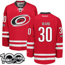 #30 Cam Ward Red 2017 Anniversary Patch Player Jersey