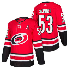 #53 Jeff Skinner Red 2018 New Season Home Authentic Jersey
