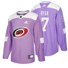 #7 Derek Ryan Purple Hockey Fights Cancer Authentic Jersey