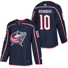 #10 Alexander Wennberg Navy 2018 New Season Home Authentic Jersey With Anniversary Patch