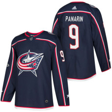 #9 Artemi Panarin Navy 2018 New Season Home Authentic Jersey With Anniversary Patch