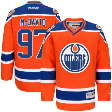 Oilers #97 Connor Mcdavid Orange Premier Alternate Jersey