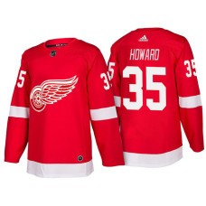 #35 Jimmy Howard Red 2018 Season New Outfitted Jersey