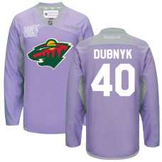 Devan Dubnyk #40 Purple Hockey Fights Cancer Jersey