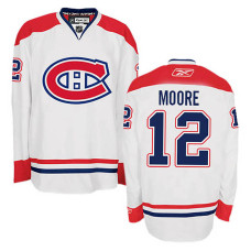 Dickie Moore #12 White Away Jersey