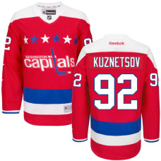 Capitals #92 Evgeny Kuznetsov Red Premier Alternate Jersey