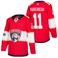 #11 Jonathan Huberdeau Red 2018 New Season Home Authentic Jersey With Anniversary Patch