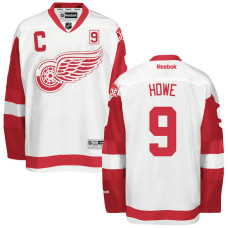 Memorial Mr. Hockey Patch #9 Gordie Howe White Premier Jersey