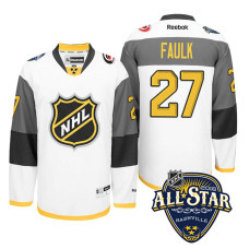 Justin Faulk #27 White 2016 All-Star Premier Jersey