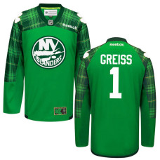 Thomas Greiss #1 Green St. Patrick's Day Jersey