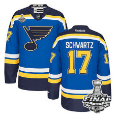 Jaden Schwartz #17 Blue 2016 Stanley Cup Jersey