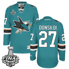 Joonas Donskoi #27 Teal 2016 Stanley Cup Home Champions Jersey